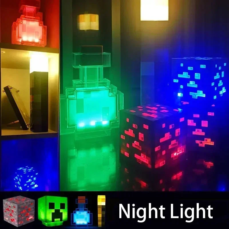 Minecraft USB Recarregável LED Night Light