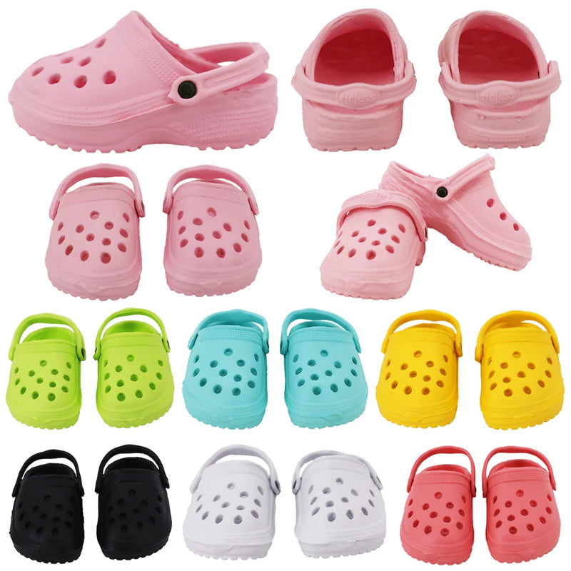 7 CM Boneca Sapatos Sandália Para 43 CM Born Baby Doll Roupas Acessórios 18 Polegada American Doll Girl's Toys Nossa Geração Presente