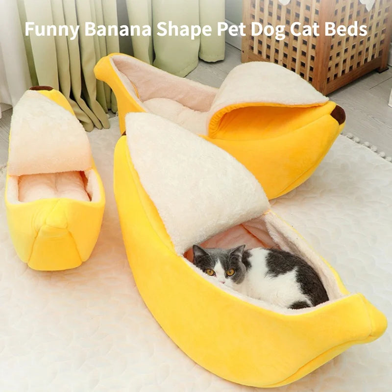 Cama de banana portátil para gato